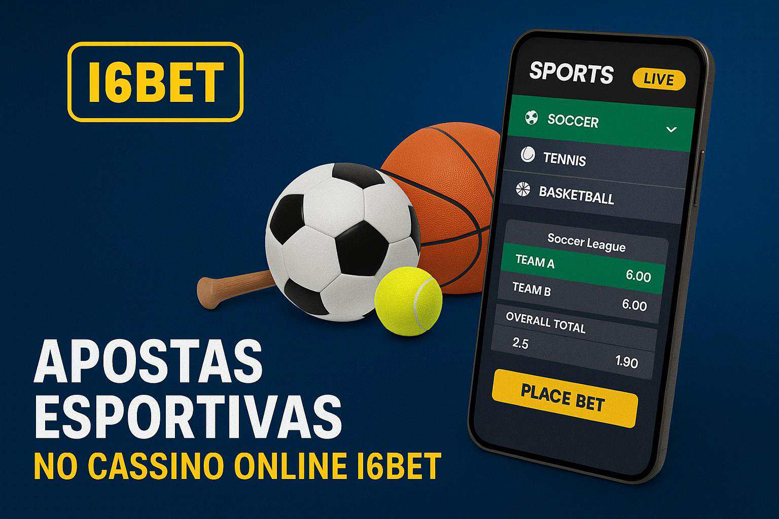 Aposte em apostas esportivas no cassino online I6BET
